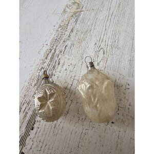 Antique Mercury glass star flower ornament glass Xmas tree